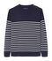 Jersey marinero a rayas en bloque para hombre azul SMOKING/blanco LAIT