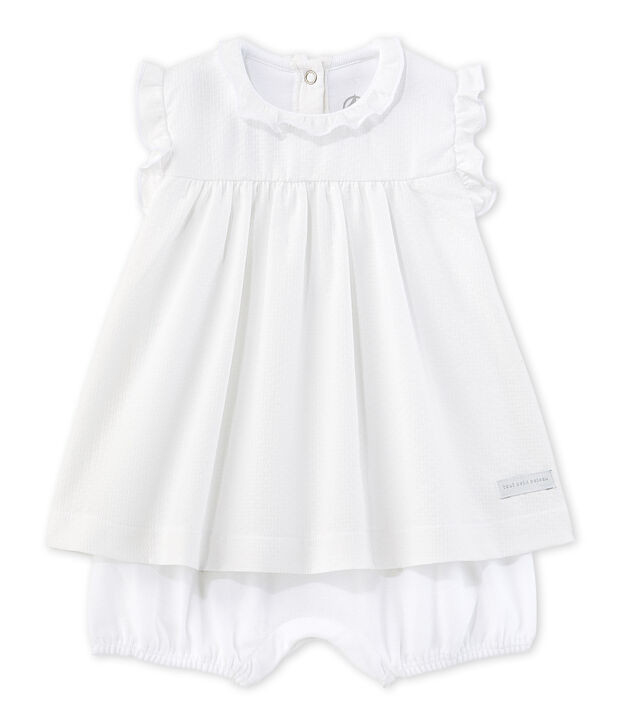 Robe body b&eacute;b&eacute; fille blanco