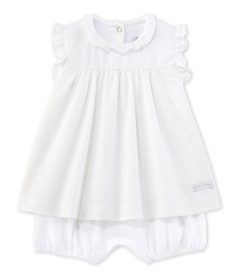 Robe body b&eacute;b&eacute; fille blanco