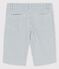 Bermudas de mil rayas de niño blanco MARSHMALLOW/azul BRUT