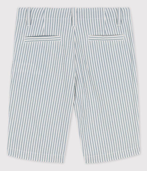 Bermudas de mil rayas de ni&ntilde;o blanco/verde
