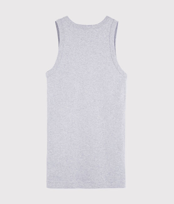 Camiseta de tirantes emblemática de algodón de mujer gris BELUGA CHINE