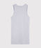 Camiseta de tirantes emblemática de algodón de mujer gris BELUGA CHINE