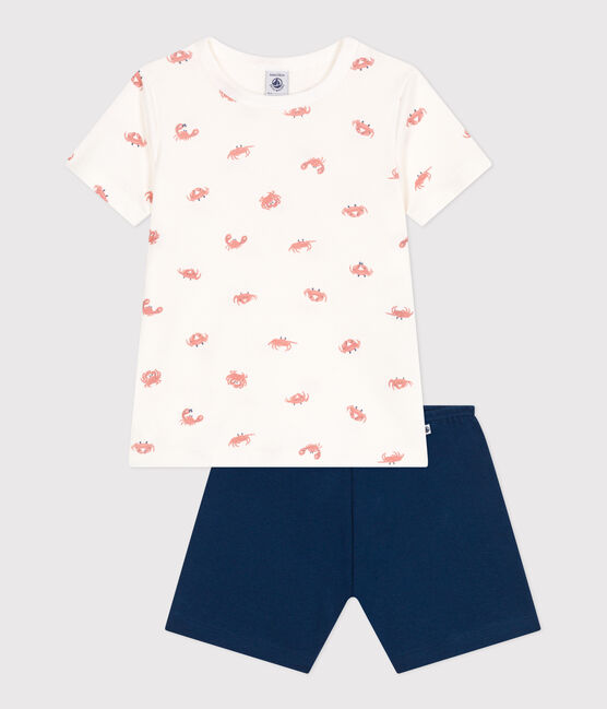 Pijama corto infantil de algodón con estampado de cangrejos INCOGNITO/ MULTICO