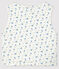 Chaleco reversible de algodón biológico enguatado blanco MARSHMALLOW+BLEU