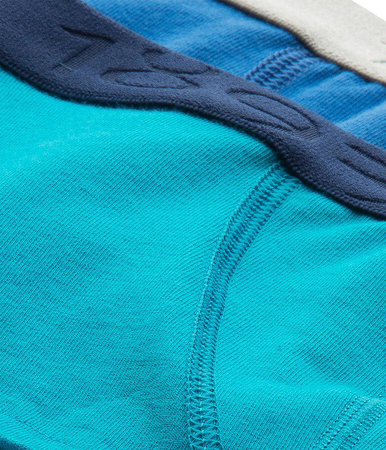 Set of 2 boy's plain stretch jersey boxers lote .