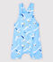 Peto corto de sarga irresistible de bebé niño azul JASMIN/blanco MULTICO