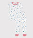 Pijama infantil de algodón con estampado de estrellas