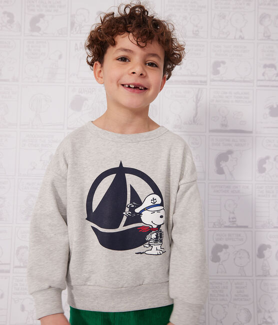 Sudadera de felpa para niño/niña gris BELUGA CHINE
