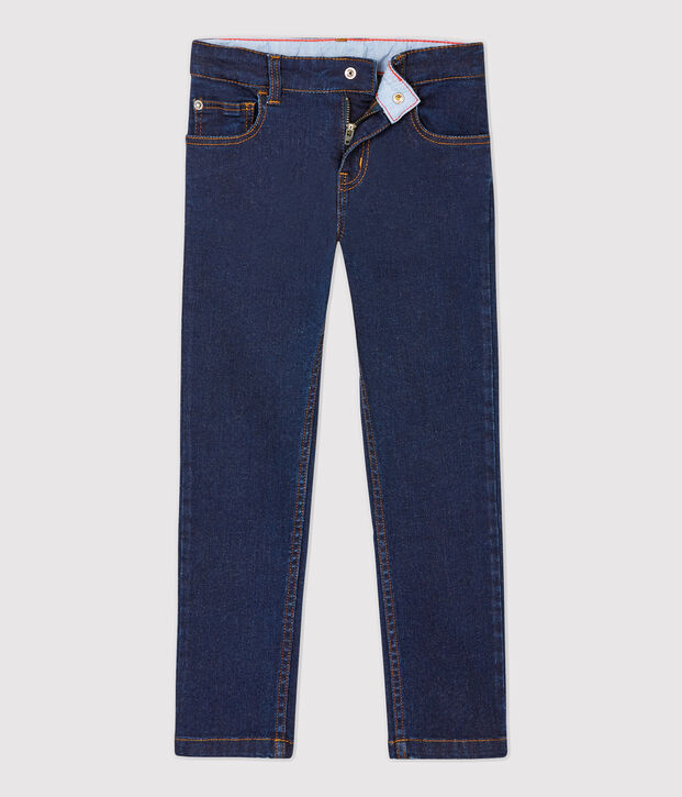 Pantal&oacute;n slim de tejido vaquero de ni&ntilde;o azul