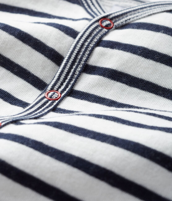 Pijama sin pies de túbico para bebé niño blanco MARSHMALLOW/azul SMOKING CN