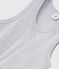 Camiseta de tirantes emblemática de algodón de mujer gris BELUGA CHINE