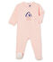 Pijama extra cálido de toalla de rizo afelpado para bebé niña rosa MINOIS