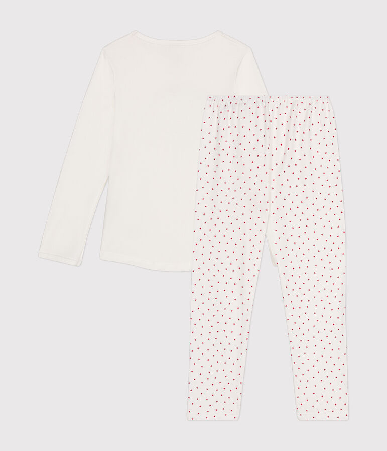 Pijama infantil de algod&oacute;n blanco MARSHMALLOW/blanco MULTICO