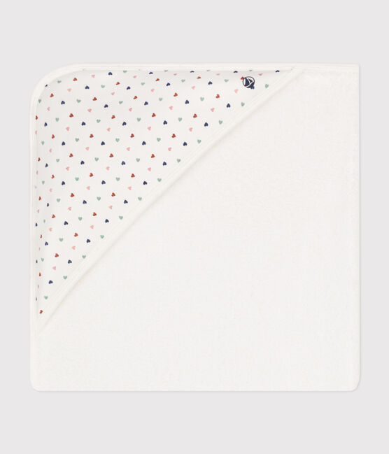 Capa de baño de algodón blanco MARSHMALLOW/blanco MULTICO