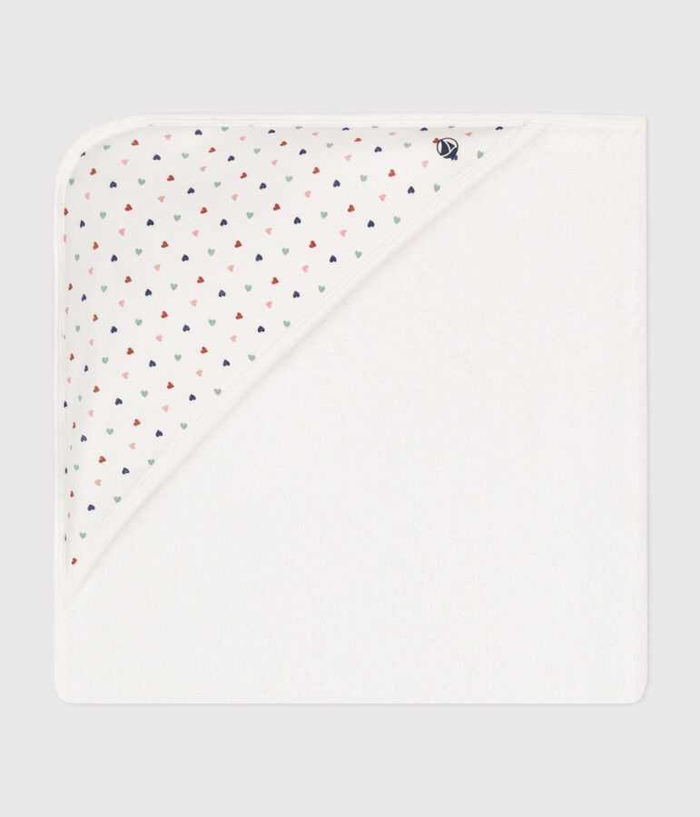 Capa de ba&ntilde;o de algod&oacute;n blanco MARSHMALLOW/blanco MULTICO