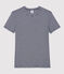 Camiseta LA ICONICA de algodón con cuello redondo para mujer azul SMOKING/blanco MARSHMALLOW