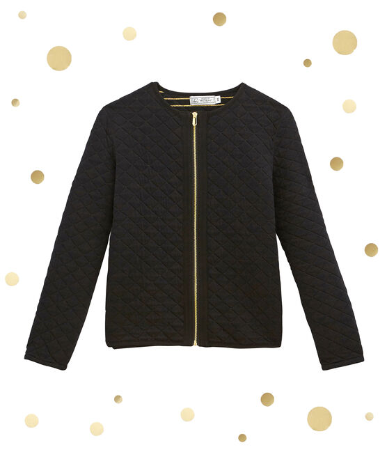 Cárdigan para mujer acolchado negro NOIR/amarillo DORE