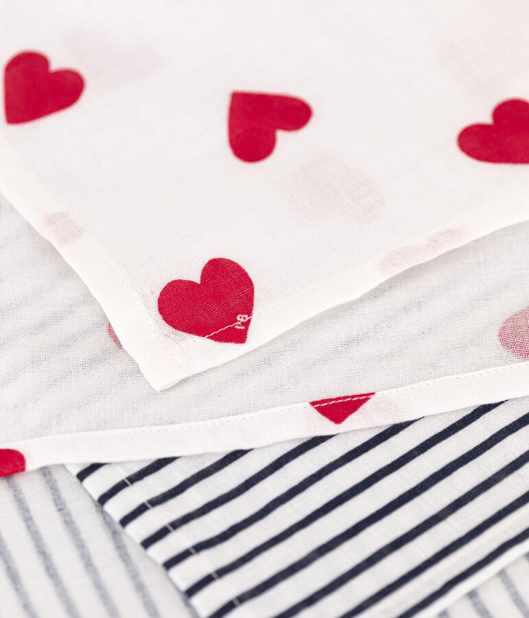 JUEGO DE 2 MUSELINAS DE GASA DE ALGOD&Oacute;N PARA BEB&Eacute; multicolor