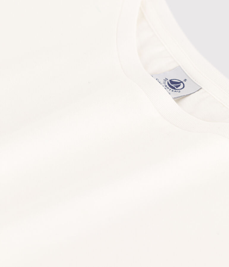 Camiseta LA BOXY de algod&oacute;n de mujer blanco