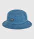 Gorro de tejido vaquero azul para infantil