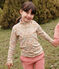 Camiseta de cuello alto de algodón para niña AVALANCHE/ CUIVRE/ MULTICO