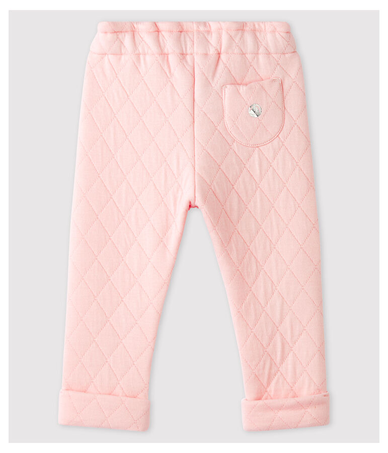 Pantal&oacute;n de t&uacute;bico acolchado de beb&eacute; ni&ntilde;a rosa