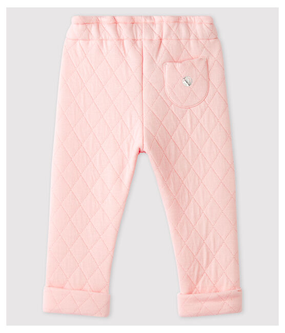 Pantalón de túbico acolchado de bebé niña rosa MINOIS