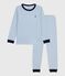 Pijama infantil de algodón a rayas ADRIATIC/ MARSHMALLOW