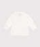 Camisa de popelina para bebé blanco ECUME