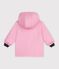 Chubasquero liso ic&oacute;nico para beb&eacute; rosa