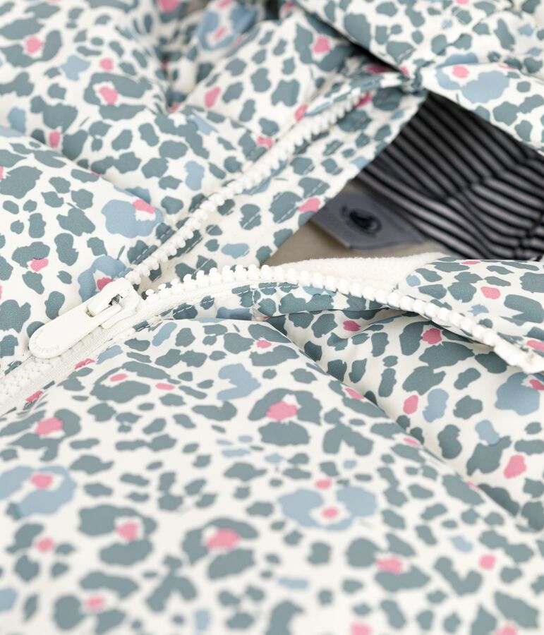 Plum&iacute;fero infantil estampado crudo/multicolor