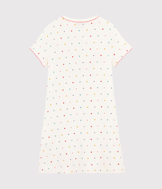 Camisón para niña de punto blanco MARSHMALLOW/blanco MULTICO