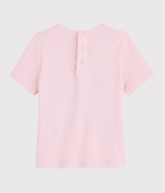 Camiseta de manga corta para bebé niña rosa MINOIS