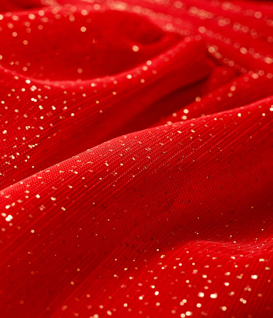 Vestido bimaterial de manga larga para bebé niña rojo TERKUIT/amarillo OR