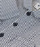 Chaqueta corta de tela a rayas para bebé azul MEDIEVAL/blanco MARSHMALLOW