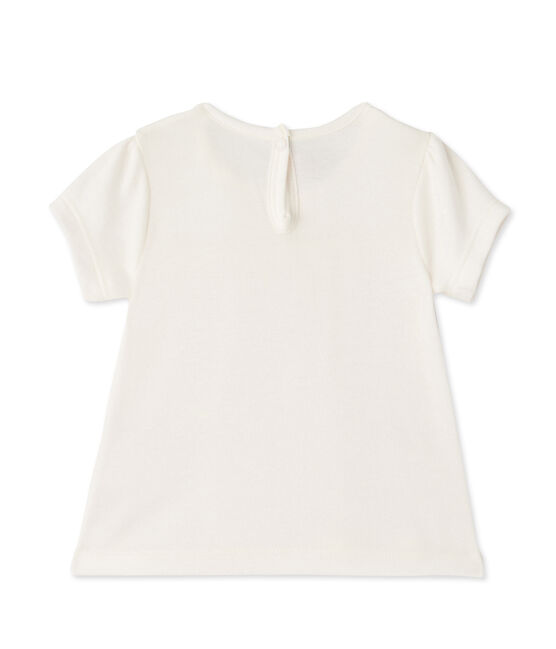 Camiseta para bebé niña blanco MARSHMALLOW