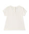 Camiseta para bebé niña blanco MARSHMALLOW