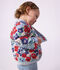 Chaqueta acolchada de algod&oacute;n para beb&eacute; con estampado de flores blanco/multicolor