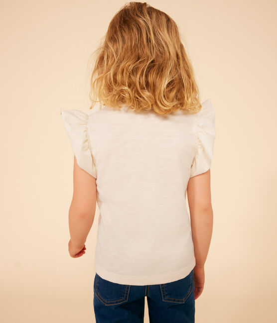Camiseta de punto flameado para niña crudo AVALANCHE