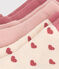 3 pares de calcetines de algodón con corazones para bebé variante 1