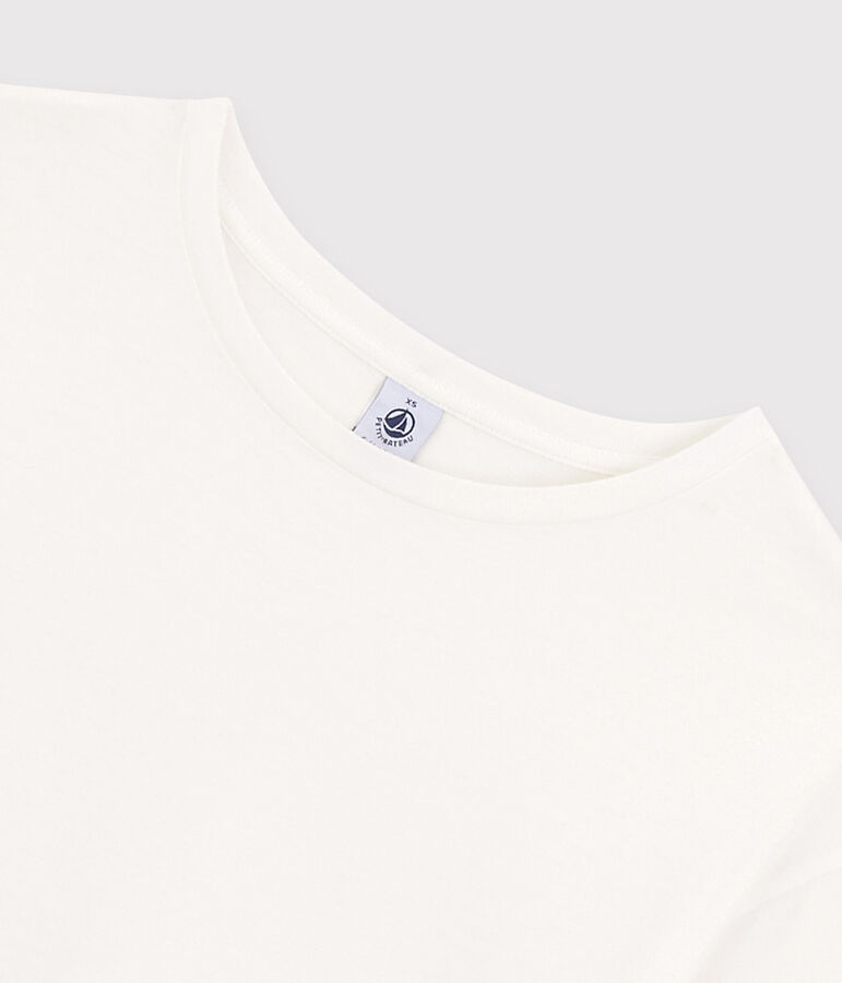 Camiseta LA BOXY de algod&oacute;n de mujer blanco