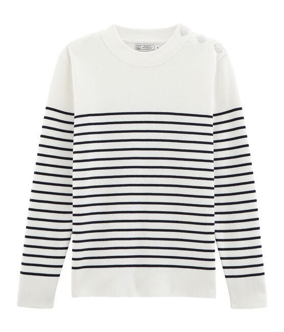 Jersey azul marino para hombre blanco MARSHMALLOW/azul SMOKING