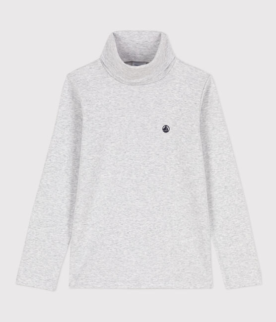 Prenda de cuello cisne de algodón de niña/niño gris POUSSIERE CHINE