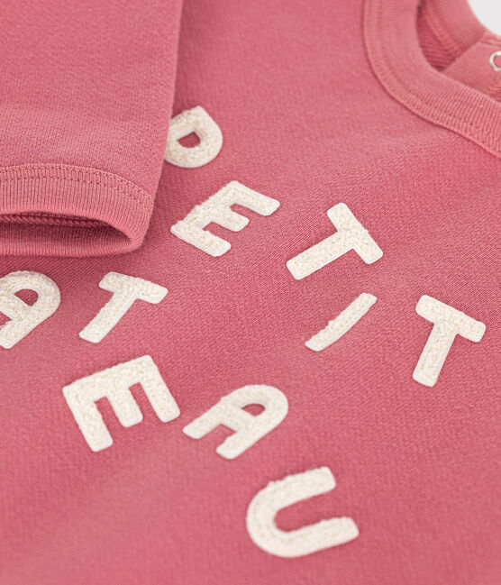 Sudadera de felpa para bebé rosa ROSEWOOD