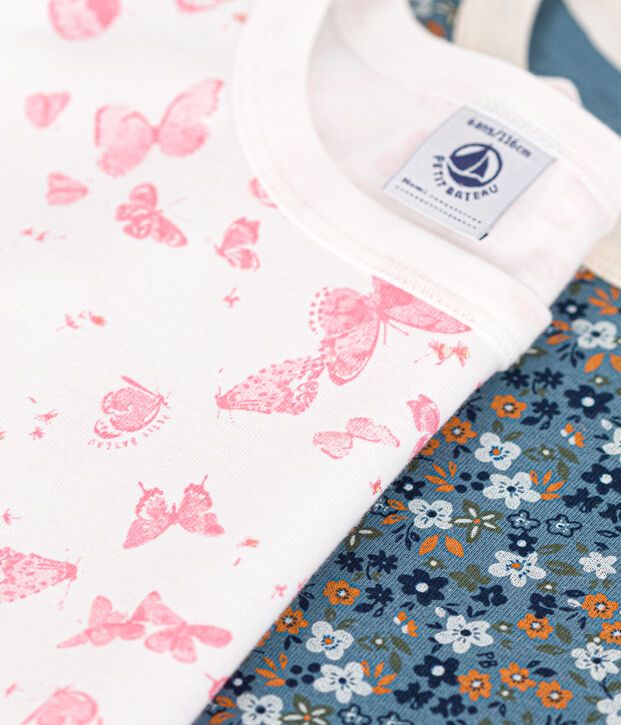 Juego de 2 pijamas infantiles de algod&oacute;n multicolor