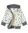 Sudadera estampada con capucha y cremallera para bebé niño blanco MARSHMALLOW/blanco MULTICO