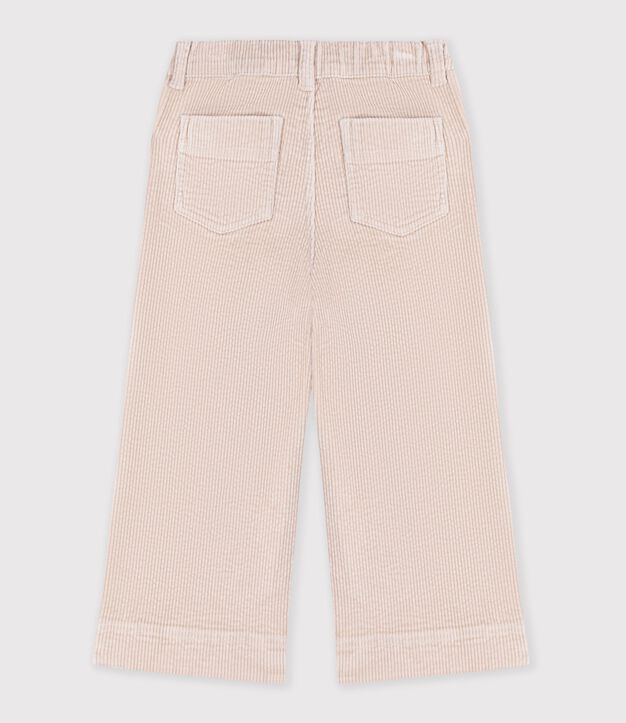 Pantal&oacute;n infantil wide leg de terciopelo GESSO
