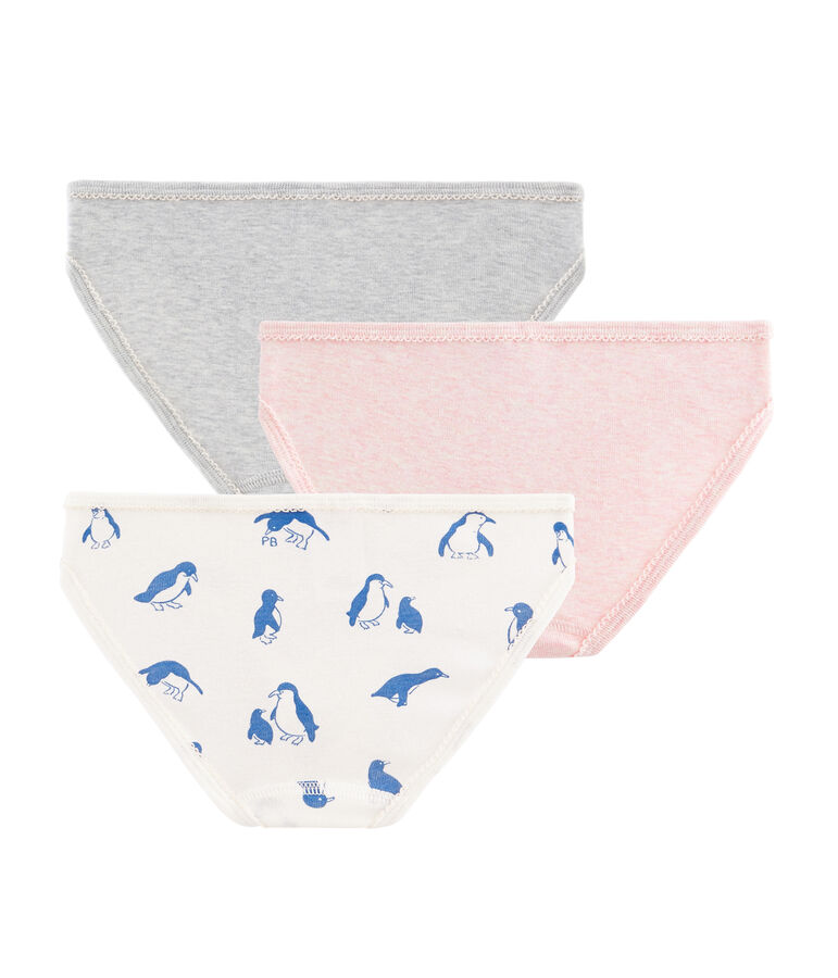 Tres braguitas para ni&ntilde;a multicolor