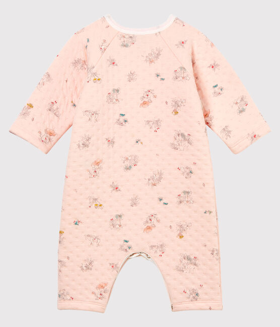 Pelele de tejido túbico para bebé niña rosa FLEUR+FONTAINE/azul MULTICO